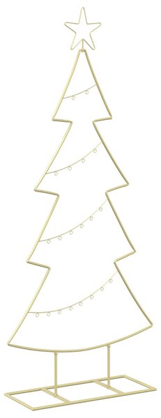 Fém karácsonyfa állvánnyal KUOPIO 125 cm Acél Arany