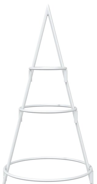 Fém karácsonyfa állvánnyal KUOPIO 125 cm Acél Fehér