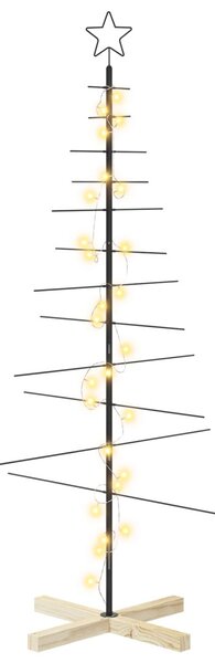 Fém karácsonyfa állvánnyal KUOPIO 150 cm Meleg fehér Acél