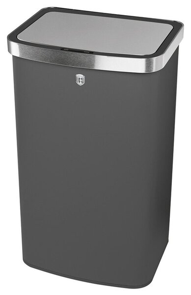 Berlinger Haus Szenzor érzékelős szemetes 60 literes fém matt antracit Anthracite Collection BH/9798