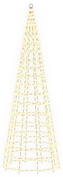 Karácsonyfa világítás rögzítőcövekkel és zászlórúddal 300 cm