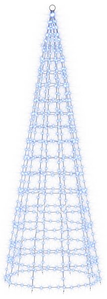 Karácsonyfa világítás rögzítőcövekkel és zászlórúddal 300 cm