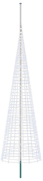 Karácsonyfa világítás rögzítőcövekkel és zászlórúddal 500 cm