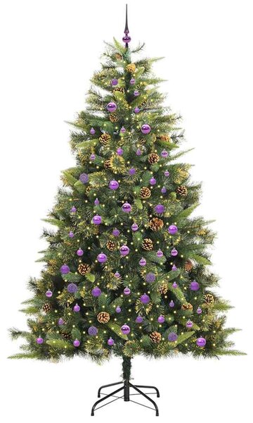 Műanyag Hajtogatós Karácsonyfa Tojásokkal Zöld 240 cm