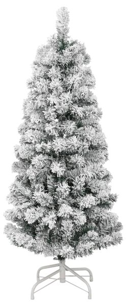Csuklópántos műkarácsonyfa hóval 120 cm
