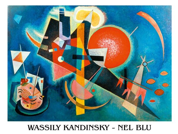 Művészeti nyomat Kandinsky - Nel Blu, Wassily Kandinsky