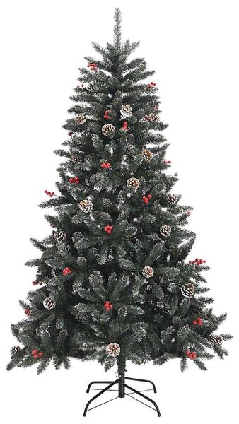 Zöld PVC műkarácsonyfa állvánnyal 150 cm