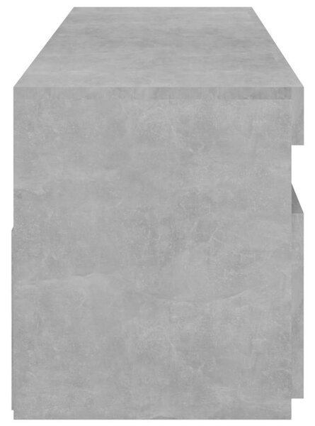 2 db betonszürke TV-szekrény LED-világítással 75 x 35 x 40 cm
