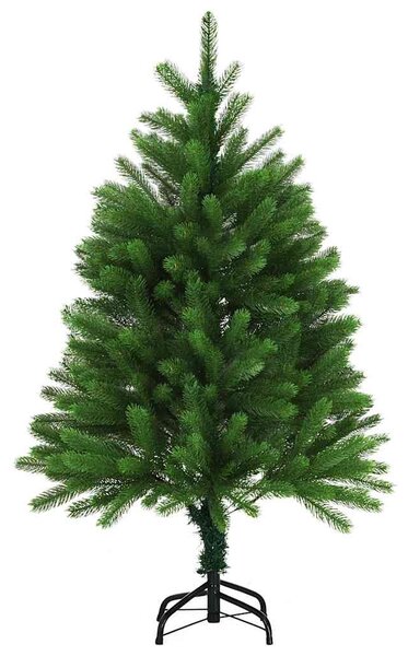 Zöld műkarácsonyfa élethű tűlevelekkel 120 cm