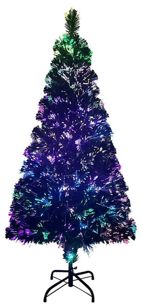 Zöld száloptikás műkarácsonyfa állvánnyal 120 cm