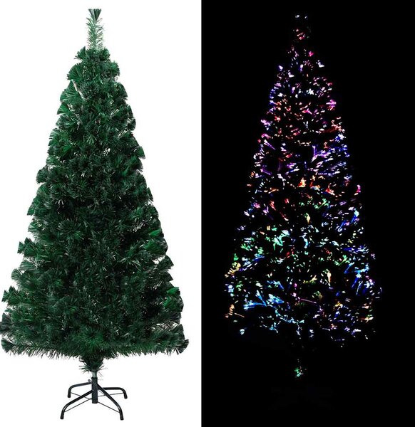 Zöld száloptikás műkarácsonyfa állvánnyal 120 cm