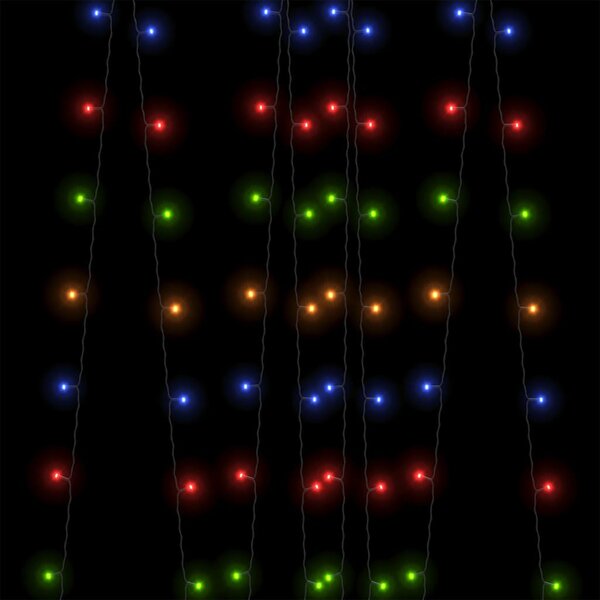 5 db 5x200 LED-es színes bel-/kültéri napelemes fényfüzér