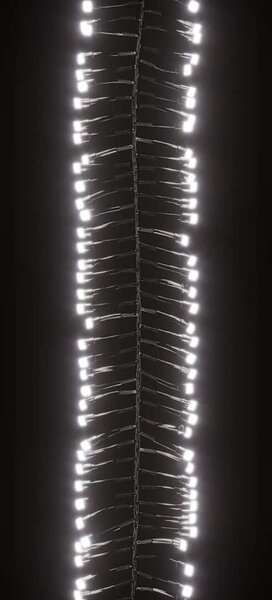 Hideg fehér fényű fürtös PVC LED-szalag 1000 LED-del