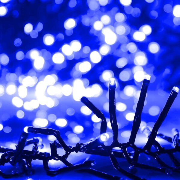Kék fényű fürtös PVC LED-szalag 3000 LED-del