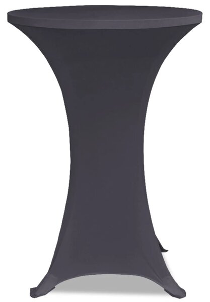 2 darab antracitszürke nyújtható asztalterítő 70 cm