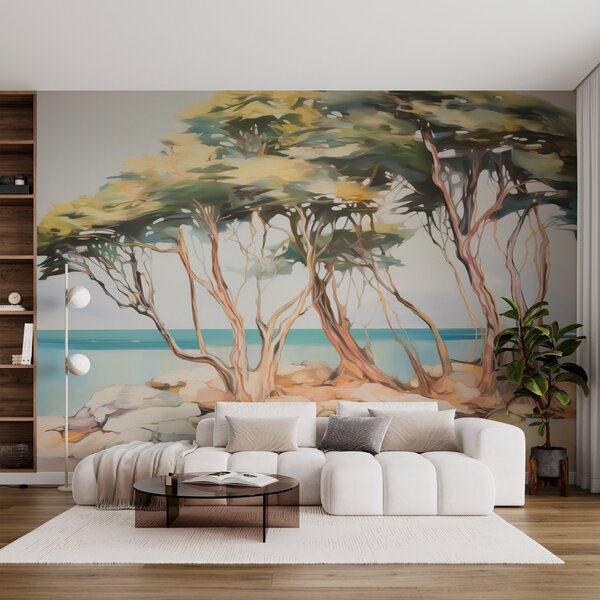 Fotótapéta Fák a tengerparton, Természet fotótapéta, w03855 : Uwalls.hu