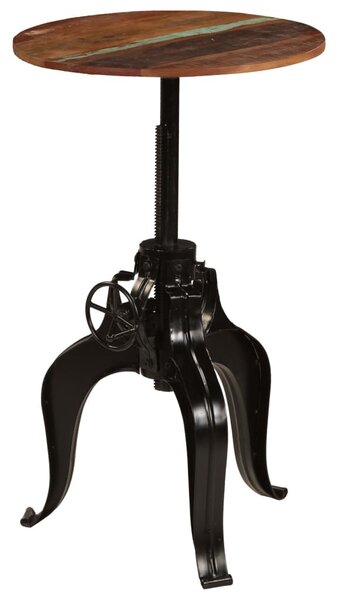 Újrahasznosított tömör fa bárasztal 60 x (76-110) cm