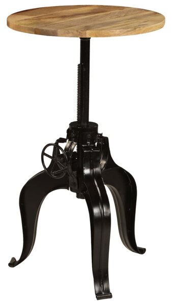 Tömör mangófa bárasztal 60 x (76-110) cm
