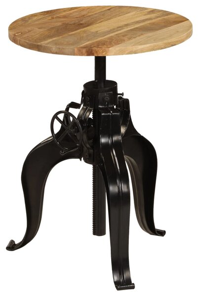 Tömör mangófa bárasztal 60 x (76-110) cm