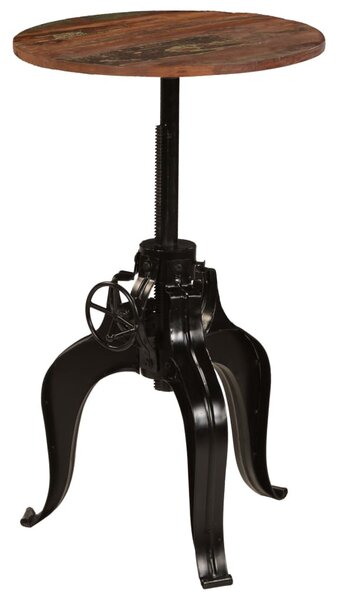 Újrahasznosított tömör fa bárasztal 60 x (76-110) cm