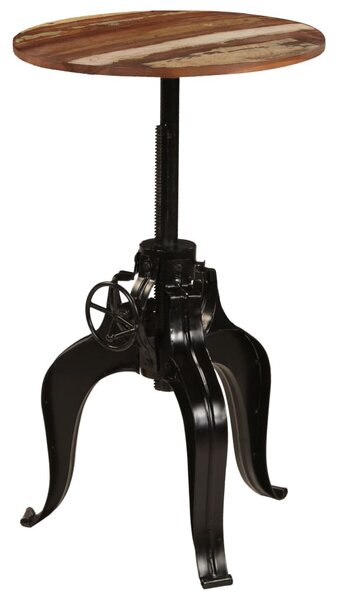 Újrahasznosított tömör fa bárasztal 60 x (76-110) cm