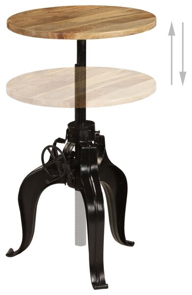 Tömör mangófa bárasztal 60 x (76-110) cm