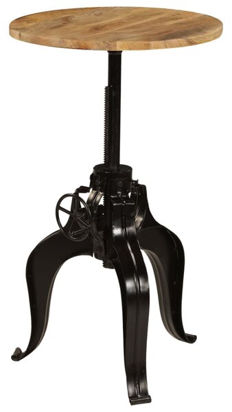 Tömör mangófa bárasztal 60 x (76-110) cm