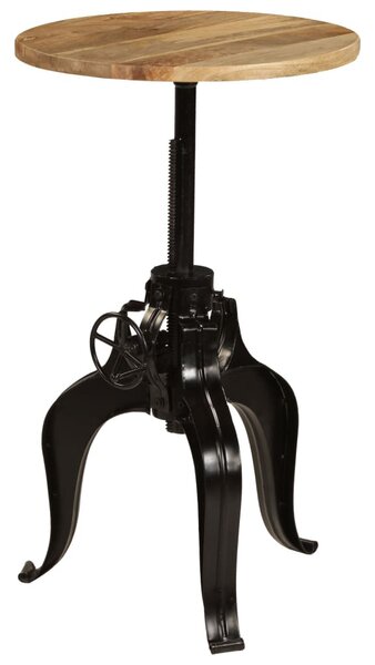 Tömör mangófa bárasztal 60 x (76-110) cm