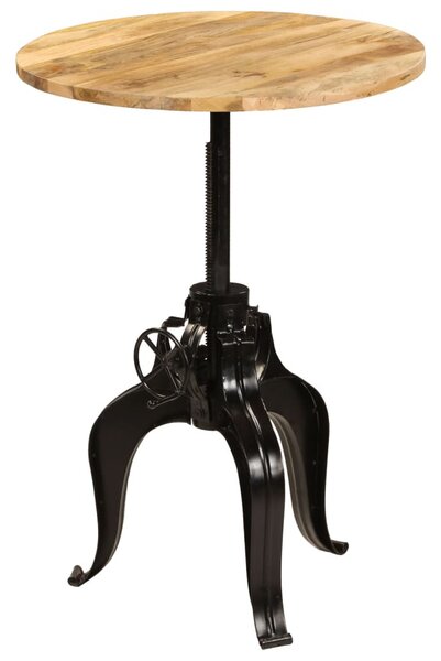 Tömör mangófa bárasztal 75 x (76-110) cm