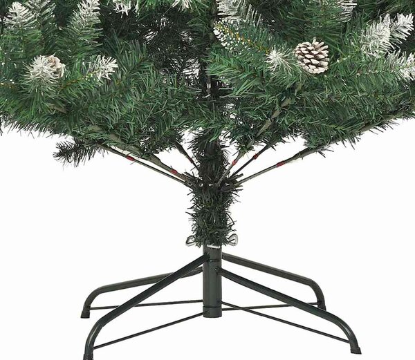 PVC műkarácsonyfa állvánnyal 120 cm