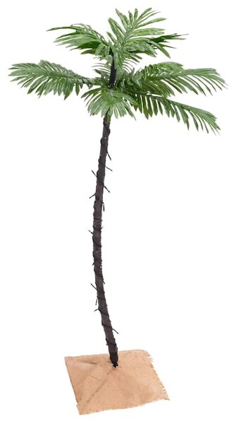LED-es pálmafa 72 meleg fehér LED-del 120 cm