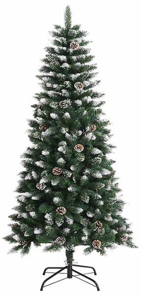 Zöld PVC műkarácsonyfa állvánnyal 120 cm
