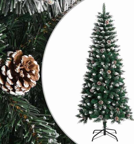 Zöld PVC műkarácsonyfa állvánnyal 150 cm