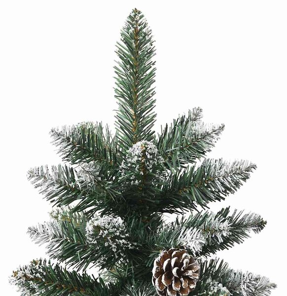Zöld PVC műkarácsonyfa állvánnyal 120 cm