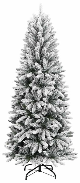 PVC és polietilén műkarácsonyfa pelyhes hóval 120 cm