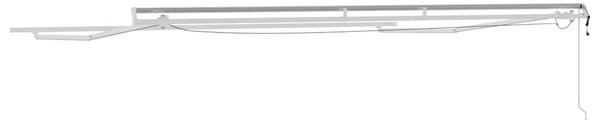 Napernyő keret LED -es lámpákkal Fehér 400 × 300 cm Alumínium