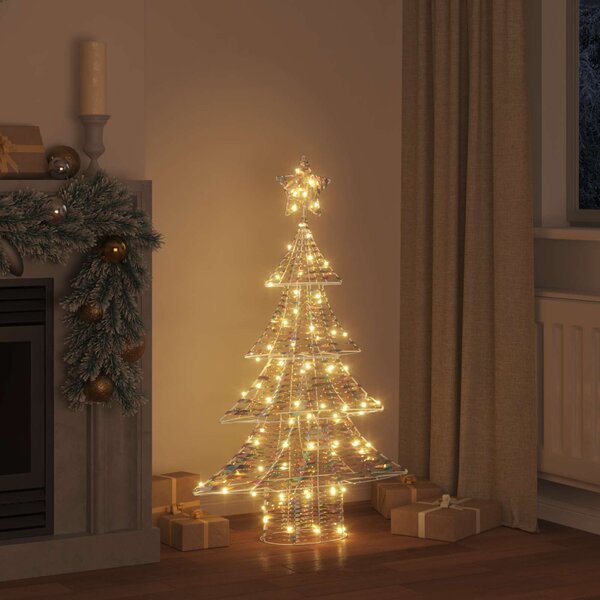 Karácsonyfa 120 LED Meleg fehér 120,5 cm PET