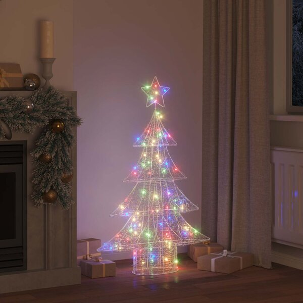 Karácsonyfa 100 LED Sokszínű 120 cm Akril