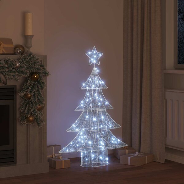 Karácsonyfa 100 LED Hideg feher 120 cm Akril