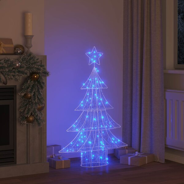 Karácsonyfa 100 LED Kék 120 cm Akril