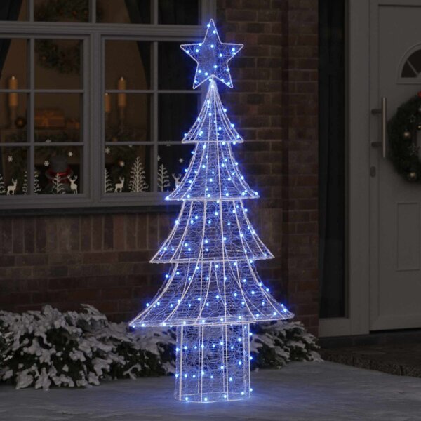 Karácsonyfa 240 LED Kék 180 cm Akril