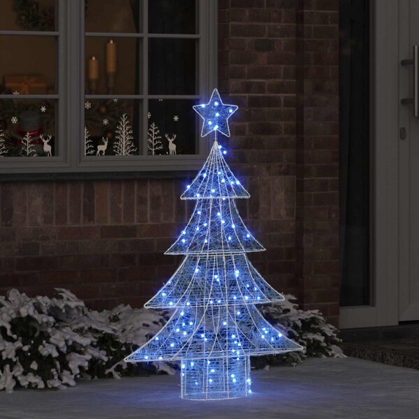 Karácsonyfa 100 LED Kék 120 cm Akril