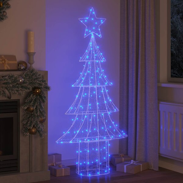 Karácsonyfa 240 LED Kék 180 cm Akril