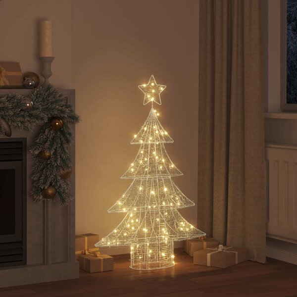 Karácsonyfa 100 LED Meleg fehér 120 cm Akril