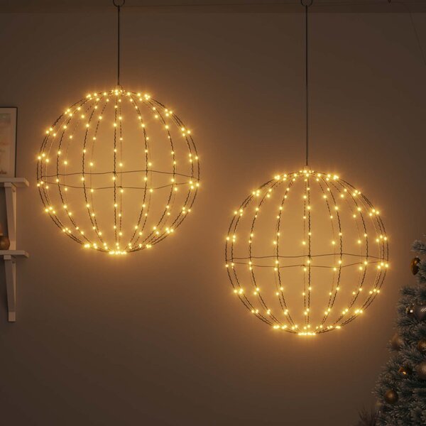 Karácsonyi csúcsdísz világítás 2 db 384 LED Meleg fehér