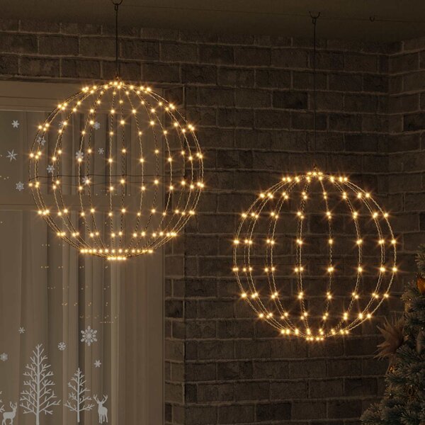 Karácsonyi csúcsdísz világítás 2 db 384 LED Meleg fehér
