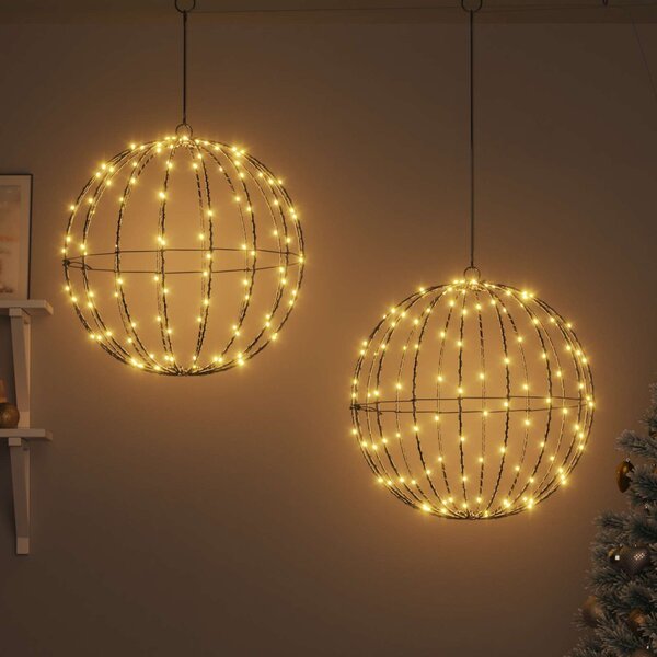 Karácsonyi csúcsdísz világítás 2 db 320 LED Meleg fehér