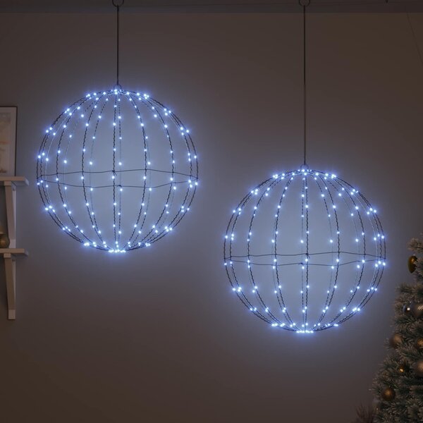 Karácsonyi csúcsdísz világítás 2 db 384 LED Hideg fehér