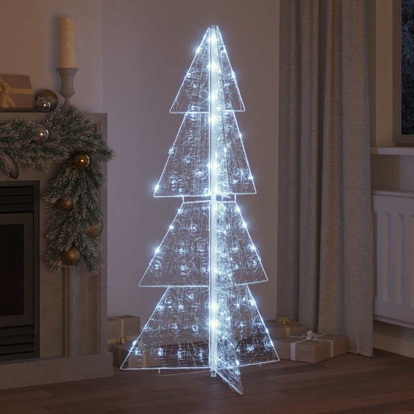 Karácsonyfa 160 LED Hideg Fehér 150 cm Akril