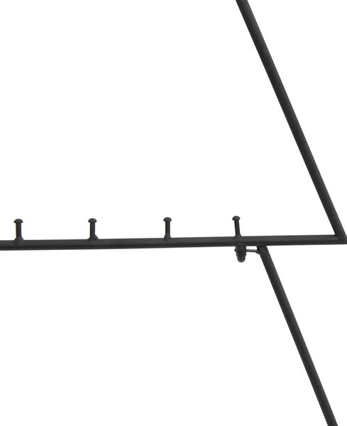 Fekete fém karácsonyfa dekorációhoz 125 cm